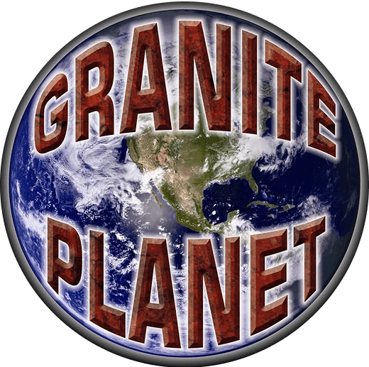 Granite Planet logo over Earth image.
